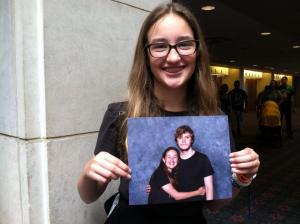 Shannon with Evan Peters photo